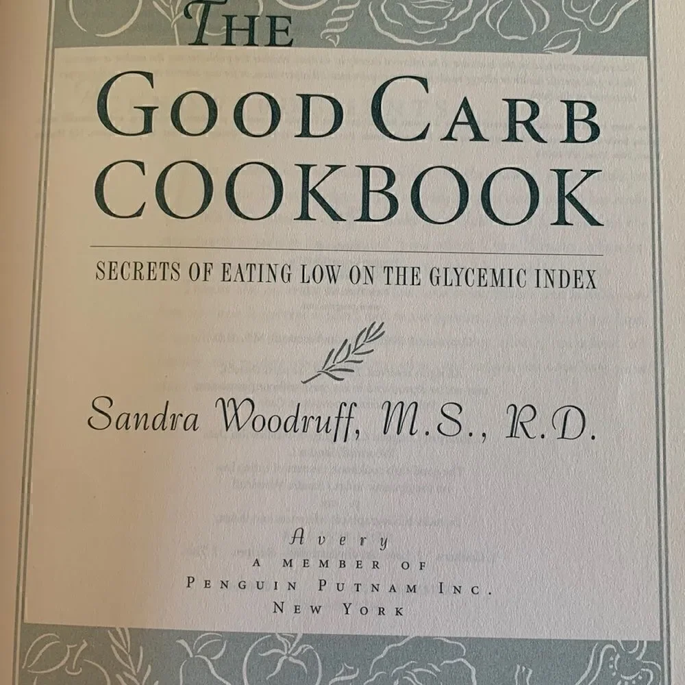 Cookbook Paperback Good Carb Cookbook Woodruff